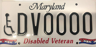 Disabled Veterans License Plate